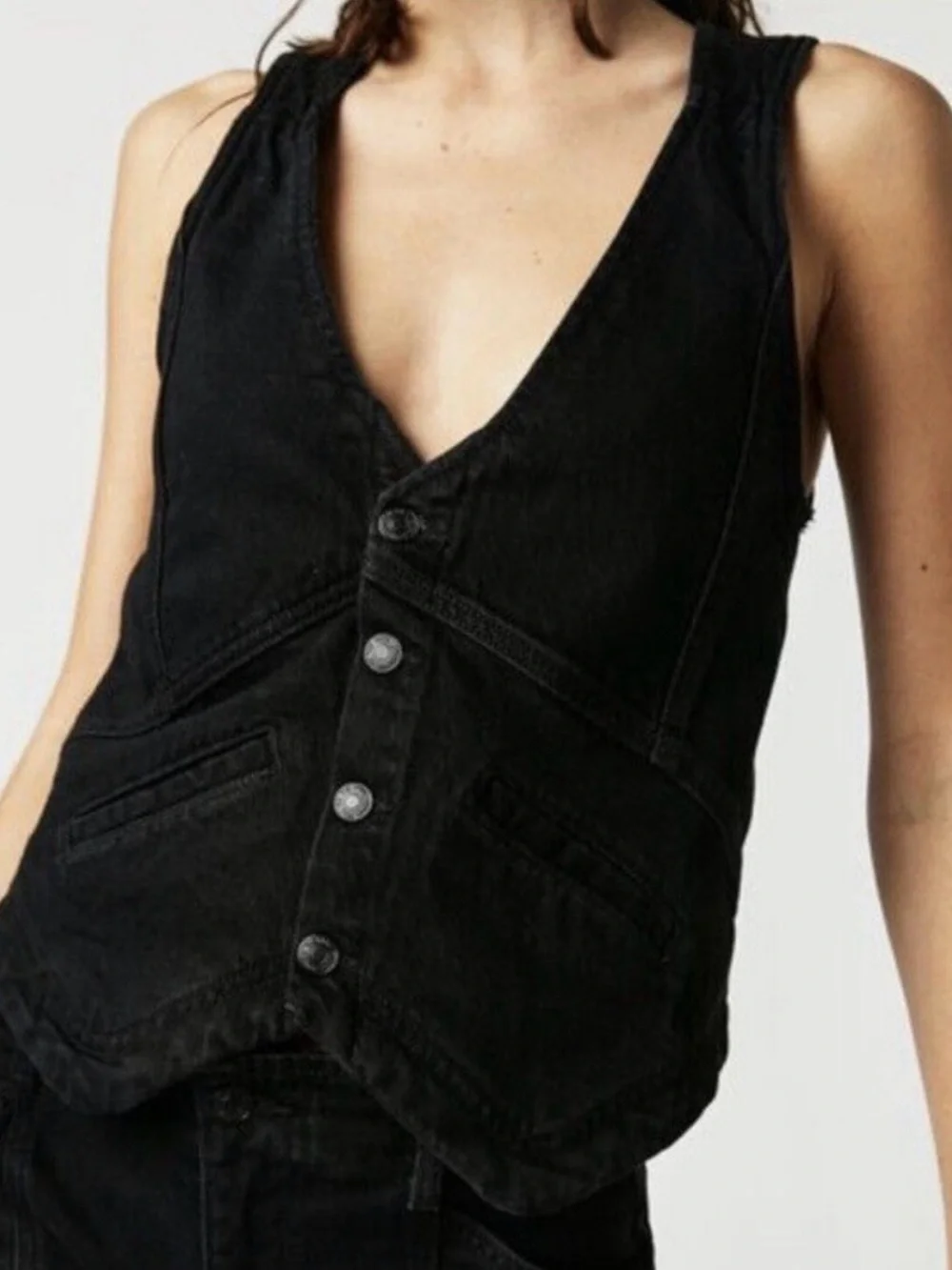 Free People black denim